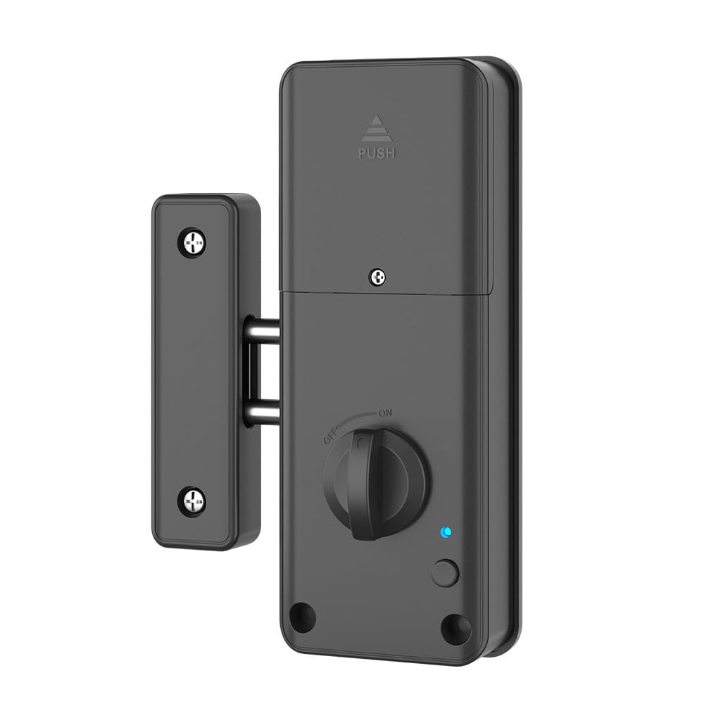 Amazon.co.jp: YFFY隠し電子ドアロック、穴あけ不要、自動ドア開閉